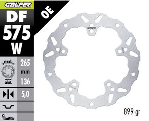 GALFER BRAKE DISC WAVE FIXED RR DF575W