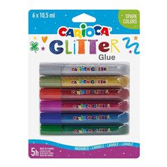 Carioca glitter glue spark 6x10,5ml - 6 ΤΕΜ