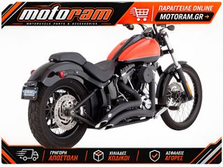 VANCE & HINES EXHAUST BIG RADIUS MATTE BLK 8 46079