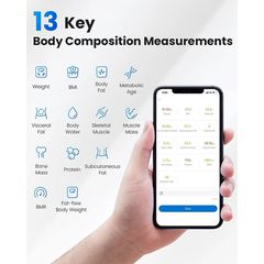 Renpho Smart Ζυγαριά 180kg με Λιπομετρητή & Bluetooth Λευκή 26M ES-26M-WH-N1