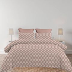 Σετ υπέρδιπλα σεντόνια Lucia chocolat από 100% βαμβάκι 245x260εκ.