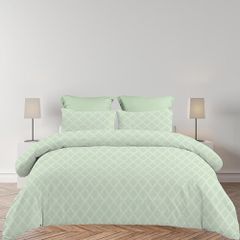 Σετ υπέρδιπλα σεντόνια Lucia olive από 100% βαμβάκι 245x260εκ.