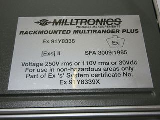 Ελεγκτής Στάθμης Υπερήχων Milltronics / Siemens MultiRanger Plus EX 91Y8338 (Rackmounted Level Controller)-thumb-3