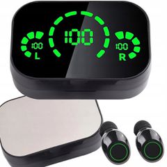 Verk Group Ασύρματα Ενδοακουστικά Bluetooth με LED Θήκη Φόρτισης και Μικρόφωνο 5907451375006