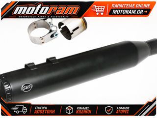 S CYCLE MUFFLER KIT 2-1 FOR OEM EU HEA 550-1165