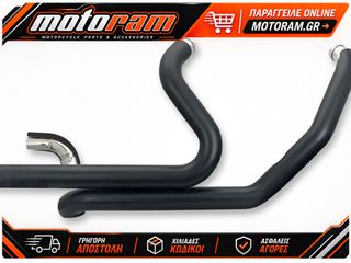 S CYCLE HEADPIPES BLK 09-16FLT 550-0143B