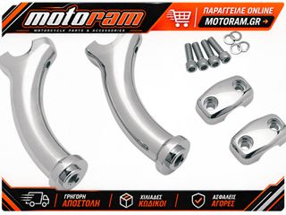 DRAG SPECIALTIES RISERS 5.5X2.0PULLBACK 56033-00