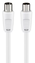 GOOBAY καλώδιο κεραίας αρσενικό σε θηλυκό 50125, <70 dB, CCS, 20m, λευκό