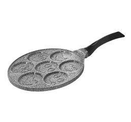 Τηγάνι για Κρέπες με 7 φόρμες 26 cm Γκρι ZILNER ZL-2410