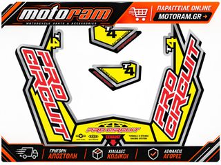 PRO CIRCUIT EXHAUST STICKER KIT T4-GP DC09T4GP