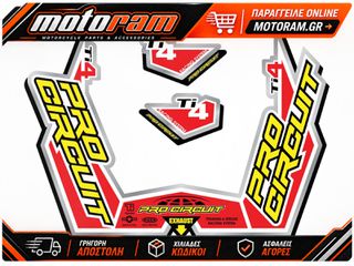 PRO CIRCUIT EXHAUST STICKER KT TI4-GP DC09TI4GP