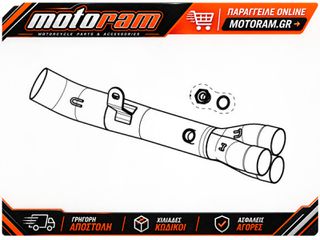 AKRAPOVIC LINK PIPE SS YAMAHA R9 L-Y9R6