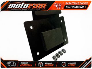 ALLOY ART MOUNT LICENSE PLATE BLK LD-1
