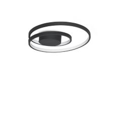 Φωτιστικό Οροφής OZ PL D040 ON-OFF Μαύρο 3000K Ideal Lux 365039