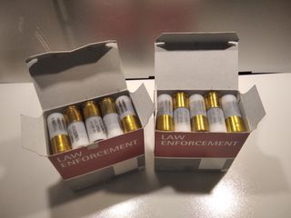 (Χ2) 25αρες συσκευασίες MAXAM Law Enforcement Double Rubber Ball 12ga, Καινούργια, στο κουτί τους!