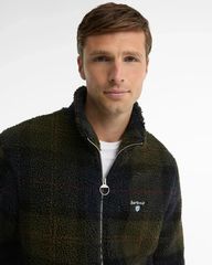 Barbour Fleece Zip Through Shadow Classic Tartan MFL0187TN43-thumb-1