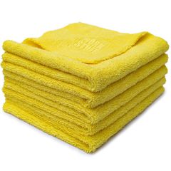 Work Stuff Gentleman Basic Microfiber Towel 40x40 350gsm Πετσέτα Detailing Κίτρινο ΣΕΤ 5ΤΜΧ WS063