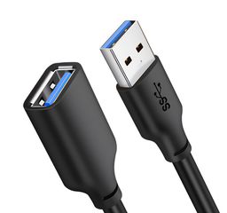 CABLETIME καλώδιο προέκτασης USB CT-C160-U3-AMAFN, 5Gbps, 1m, μαύρο