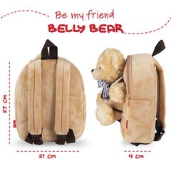 Bear Belly backpack with plush toy 26cm-thumb-2