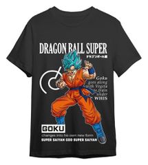 Dragon Ball Super T-Shirt Goku Training Black Size S