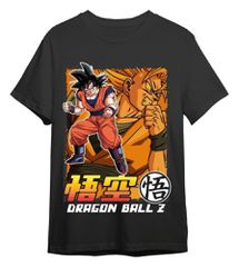 Dragon Ball Z T-Shirt Goku & Super Saiyan Black Size L