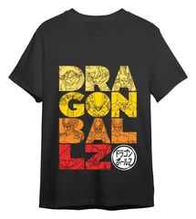 Dragon Ball T-Shirt Letters Black Size M