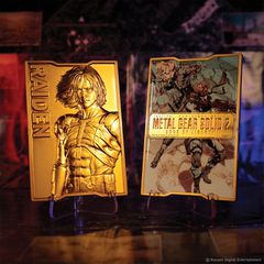 Metal Gear Solid 2 - 24K Gold Plated Raiden Ingot-thumb-2