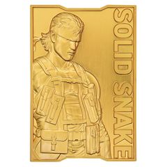 Metal Gear Solid 2 - 24K Gold Plated Snake Ingot