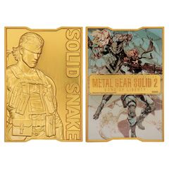 Metal Gear Solid 2 - 24K Gold Plated Snake Ingot-thumb-3