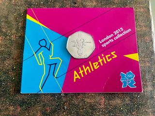 Royal Mint London 2012 Athletics 50p coin