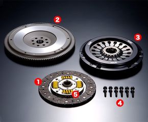 HKS Mitsubishi Lancer Evo 8 / Lancer Evo 9 HKS Light Action Clutch and Flywheel Kit + Βολάν Δίσκο πλατό συμπλέκτης