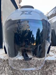 Κράνος Μηχανής AXXIS Blazer SV (White) + Ενδοεπικοινωνία Sena SMH5 – Μέγεθος L (59cm)