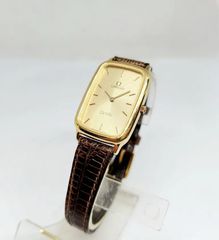 Omega De Ville Gold Dial Quartz Ultra Thin Vintage Swiss Made 1985