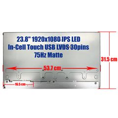 Οθόνη Desktop - Screen monitor για HP Pavilion AIO 24-X0 24-x050ng 2ML39EA LM238WF5-SSC1 854572-005 23.8" 1920x1080 FHD IPS LED In-Cell Touch USB LVDS 30pins 75Hz Matte ( Κωδ.1-SCR0810 )-thumb-2