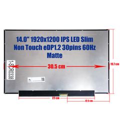 Οθόνη Laptop - Screen monitor για Lenovo IdeaPad Slim 5 14IRL8 82XD N140JCE-EL1 C1 14.0'' 1920x1200 WUXGA IPS LED Slim Non Touch 45% NTSC eDP1.2 30pins 60Hz Matte ( Κωδ.1-SCR0338 )-thumb-1