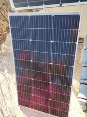 SOLAR PANEL 3Χ100W . INVERTER 4000W . SOLAR CHARGER 40A μαζι με καλώδια 5 μετρα .