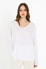 Philosophy Top Organic Jersey Oversized V Neck BL11916