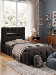 Επενδυμένο κρεβάτι Mercy mini-Mauro-90 x 200
