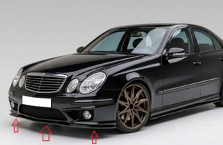 Lip spoiler μαύρο πλαστικό γυαλιστερό - Mercedes-Benz W211 AMG 2006-2009