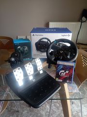 Logitech g923 trueforce + shifter με το gran Turismo 7 για ps5 ps4 pc τιμή συζητήσιμη