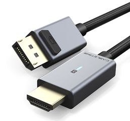CABLETIME καλώδιο DisplayPort σε HDMI CT-AV585-P02G4K, 4K/30Hz, 1.8m, μαύρο