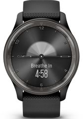 Garmin vivomove Trend Stainless Steel 40mm Αδιάβροχο Smartwatch με Παλμογράφο (Μαύρο)