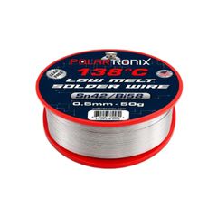 Κόλληση Χαμηλής Θερμοκρασίας PolarTronix Sn42/Bi58 138°C (0.5mm) 50g-thumb-1