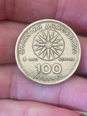Νομισματα 100 δραχμεσ 1990 . Σε σφάλμα-thumb-3