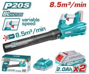 Φυσητήρας Κήπου TOTAL Μπαταρίας Li-ion 20V Σέτ με 2 Μπαταρίες 2Ah BL Motor Επαγγελματικό ( TABLI20428E )