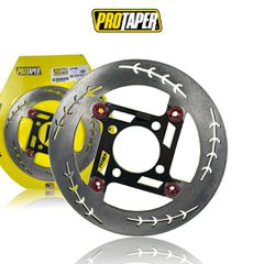 ΔΙΣΚΟΠΛΑΚΑ ΕΜΠΡΟΣ PROTAPER ΜΑΥΡΗ ΚΟΚΚΙΝΗ ULTRA 220MM YAMAHA CRYPTON X135 / R115 / T110 / S115