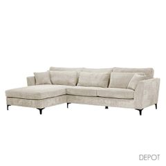 FOREVER ΚΑΝΑΠΕΣ ΓΩΝΙΑ ΑΡΙΣΤΕΡΗ BEIGE LINCOLN 03 316x185x92cm