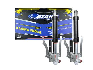 ΜΠΟΤΕΣ ΠΙΡΟΥΝΙΟΥ ΚΟΜΠΛΕ ATAKA RACING UPSIDE DOWN N-MAX 155 ΜΑΥΡΕΣ