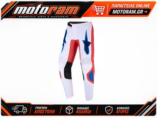 ALPINESTARS(MX) PANT YTH FLUID GRID ORAN/BLUE 3740926-4011-28