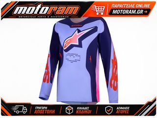 ALPINESTARS(MX) JERSEY YTH FLUID HUNT PUR/PNK 3770727-3196-XL